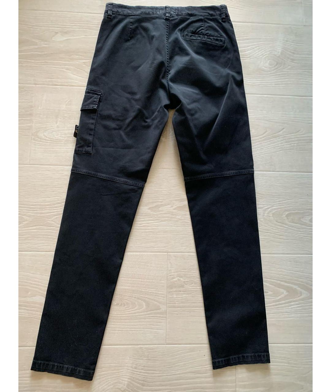 STONE ISLAND Серые хлопковые брюки и шорты, фото 2