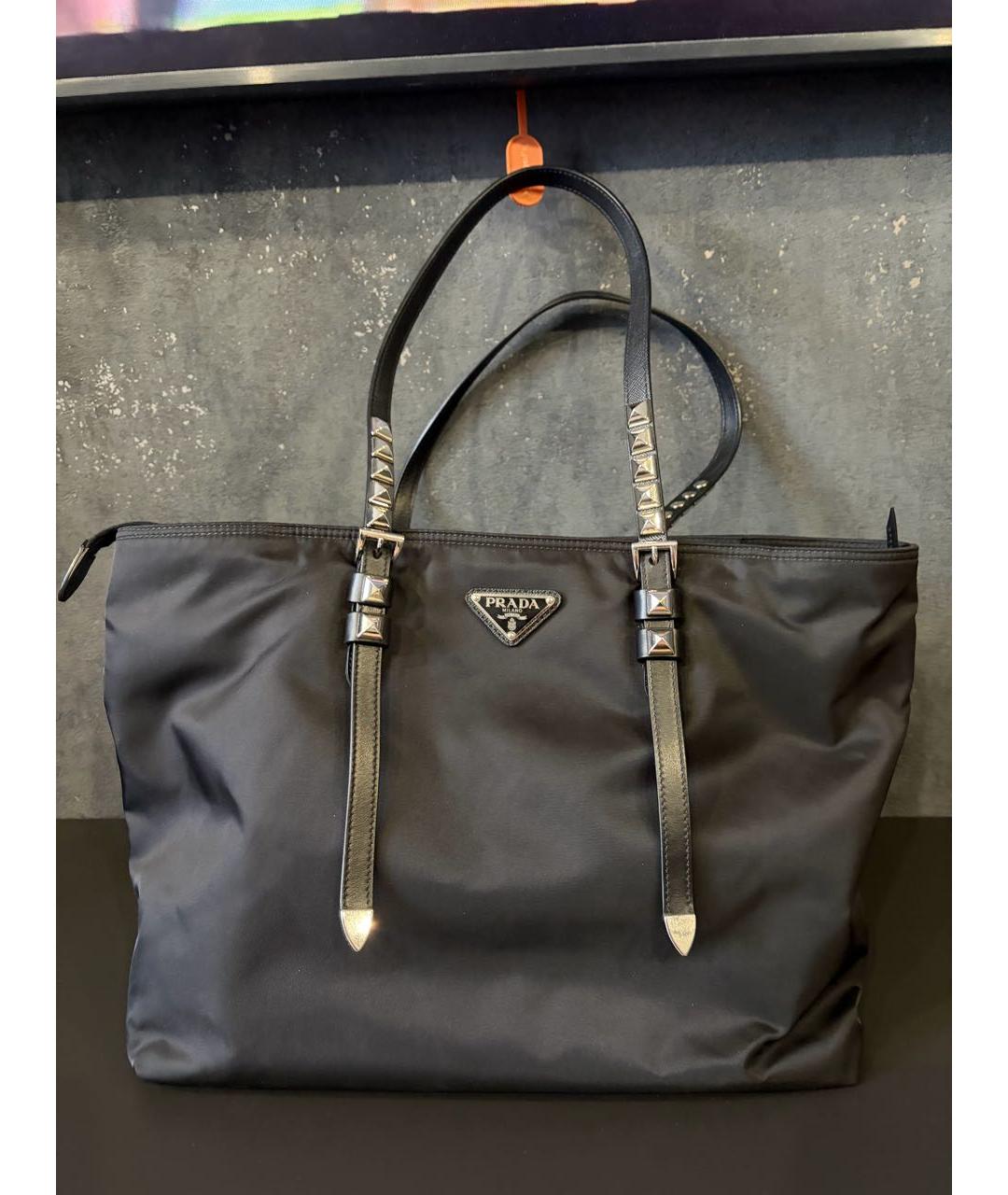 PRADA Черная сумка тоут, фото 4