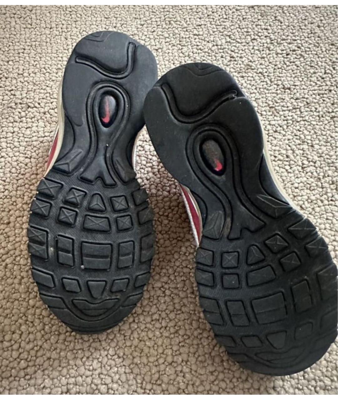 NIKE Красные кожаные кроссовки, фото 5