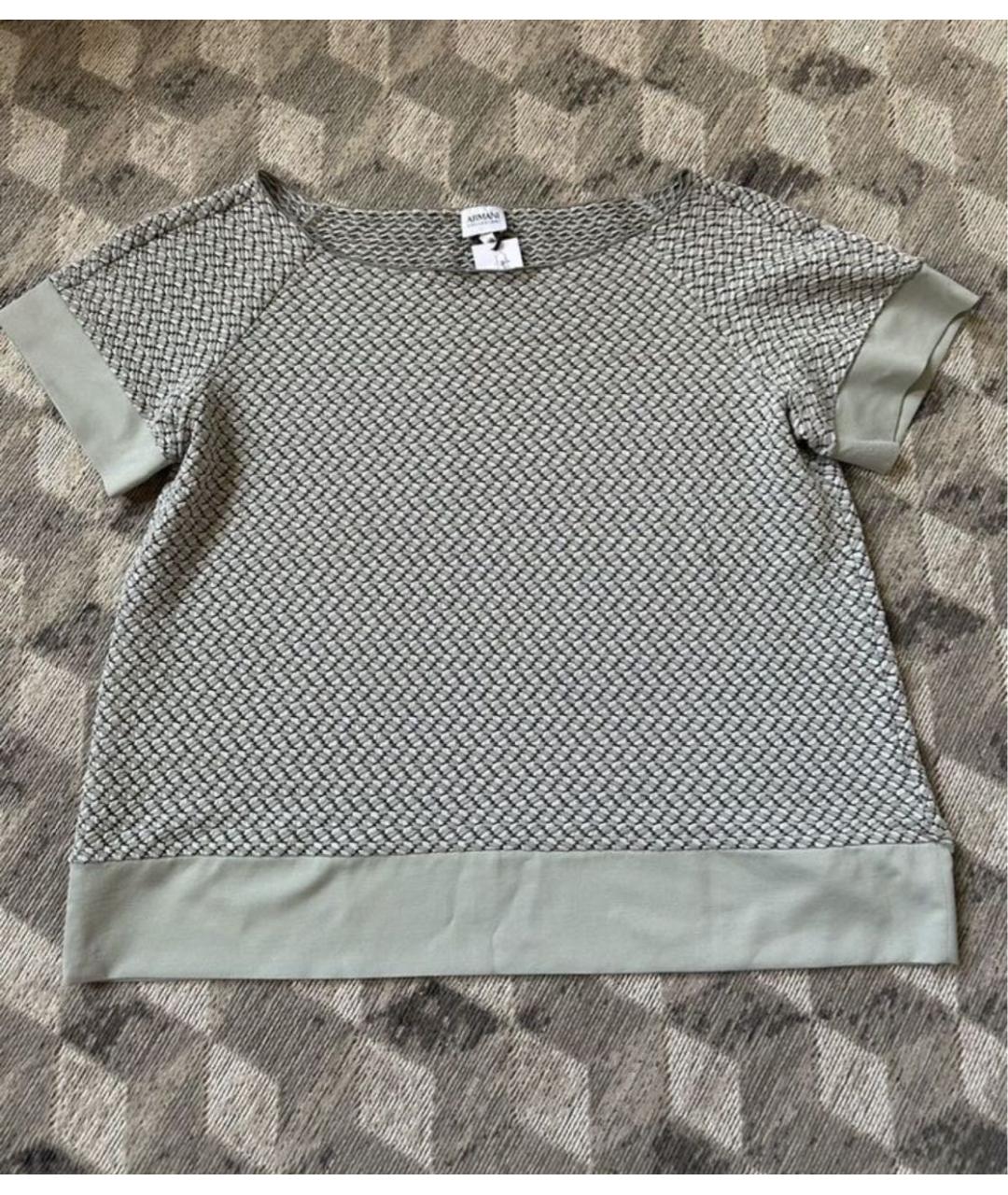 ARMANI COLLEZIONI Зеленая футболка, фото 9