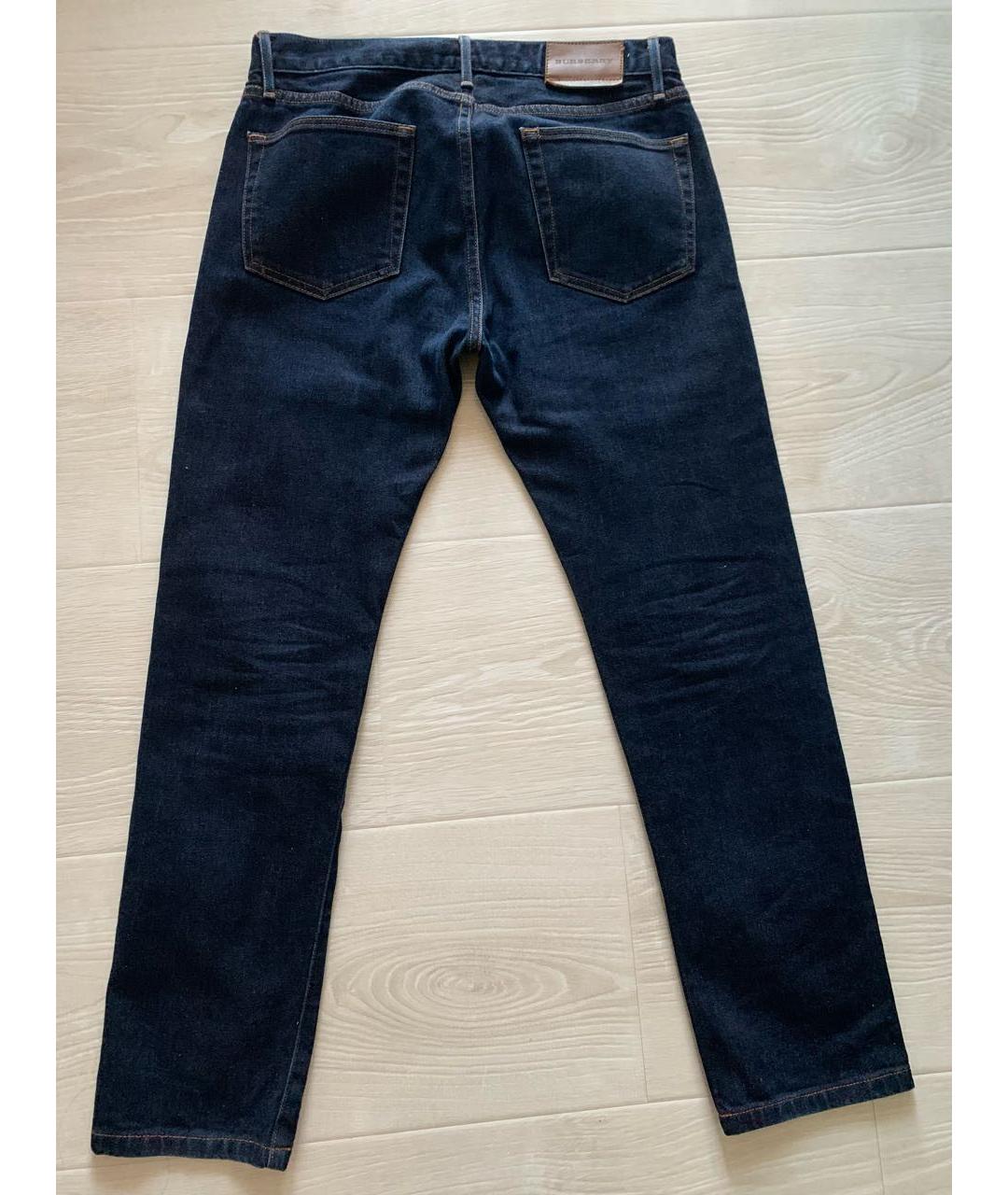 BURBERRY Синие хлопковые джинсы скинни, фото 2