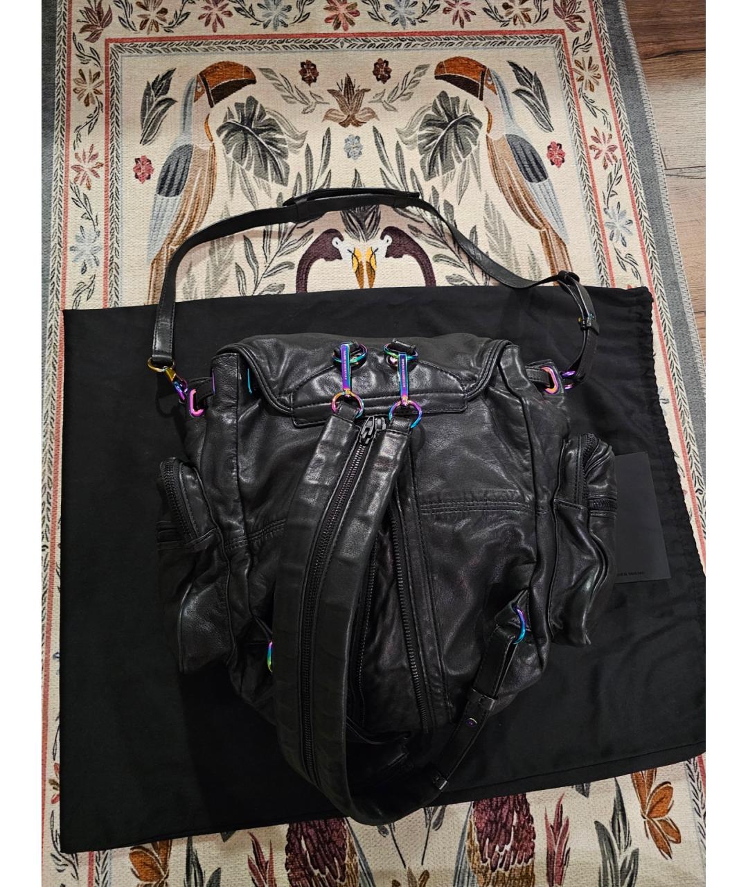 ALEXANDER WANG Черный кожаный рюкзак, фото 3