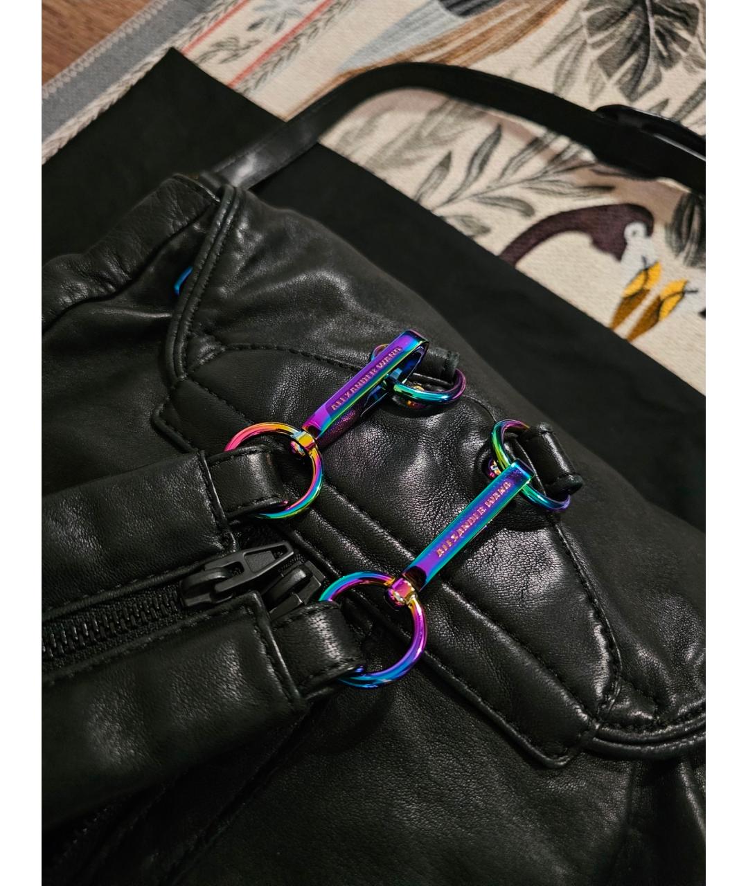 ALEXANDER WANG Черный кожаный рюкзак, фото 6