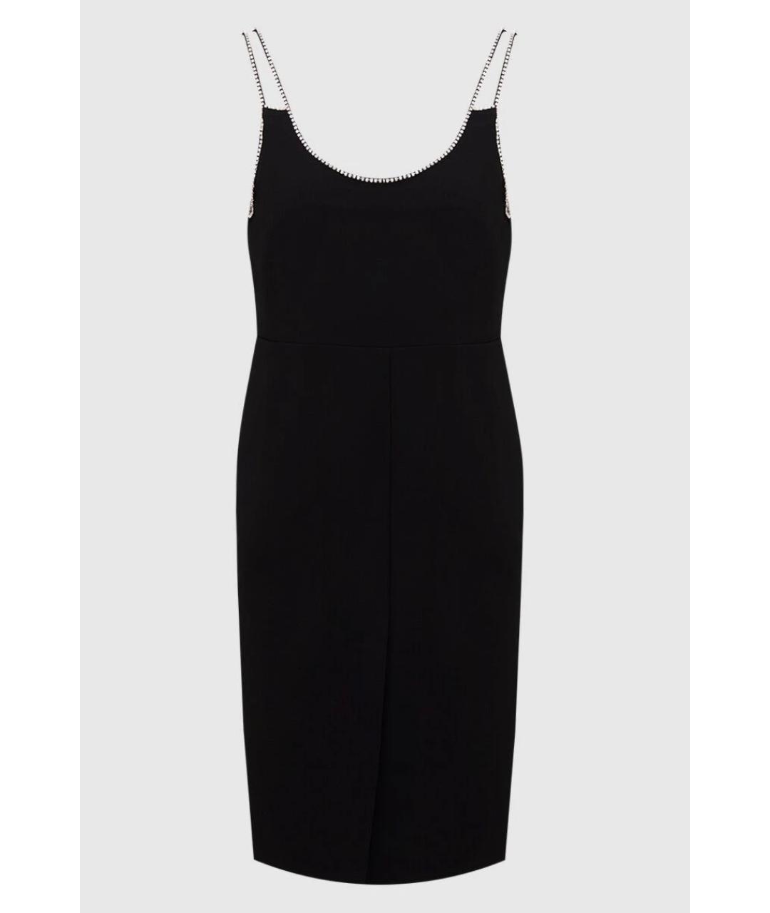 CELINE Черное вискозное коктейльное платье, фото 5