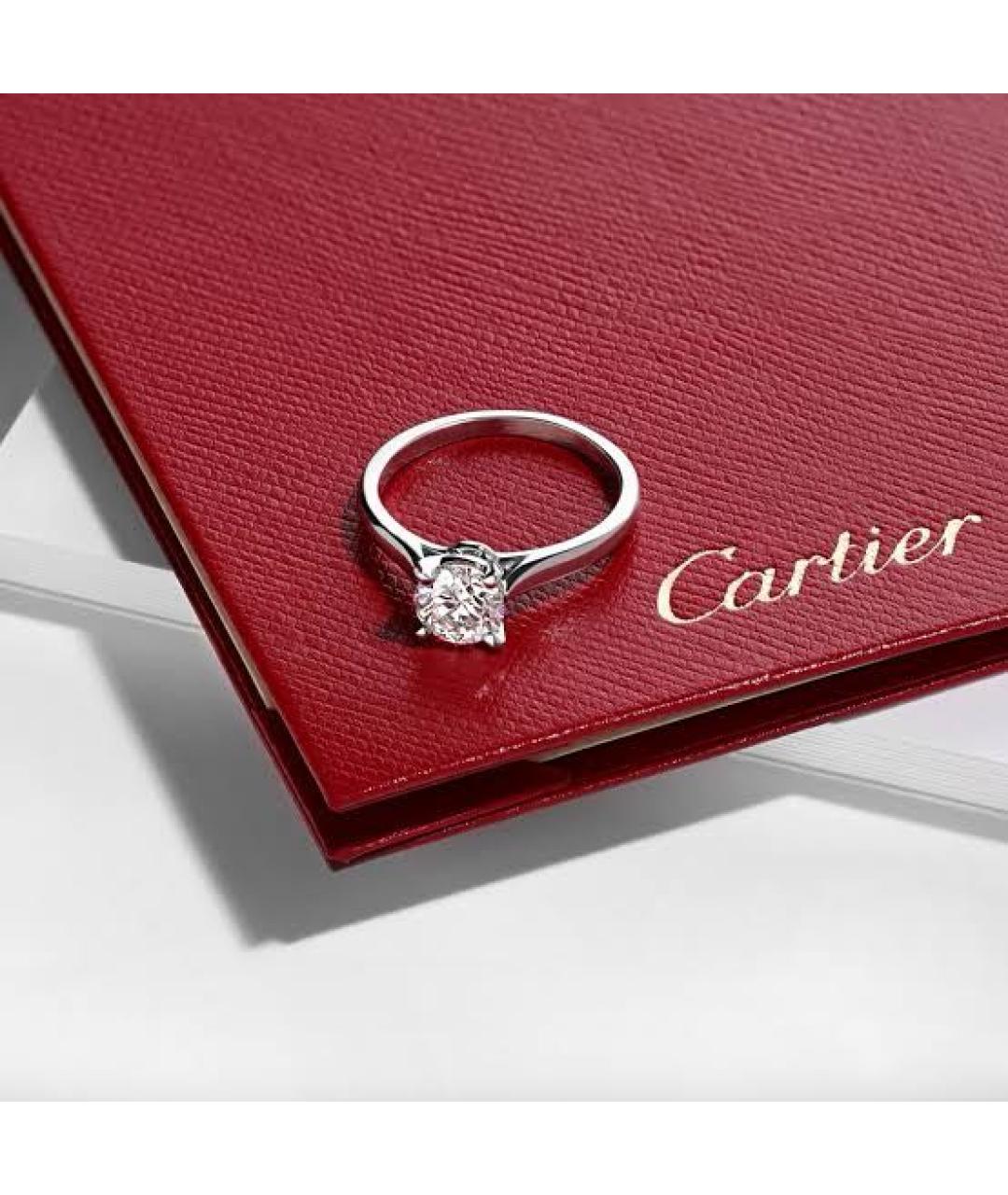 CARTIER Белое платиновое кольцо, фото 5