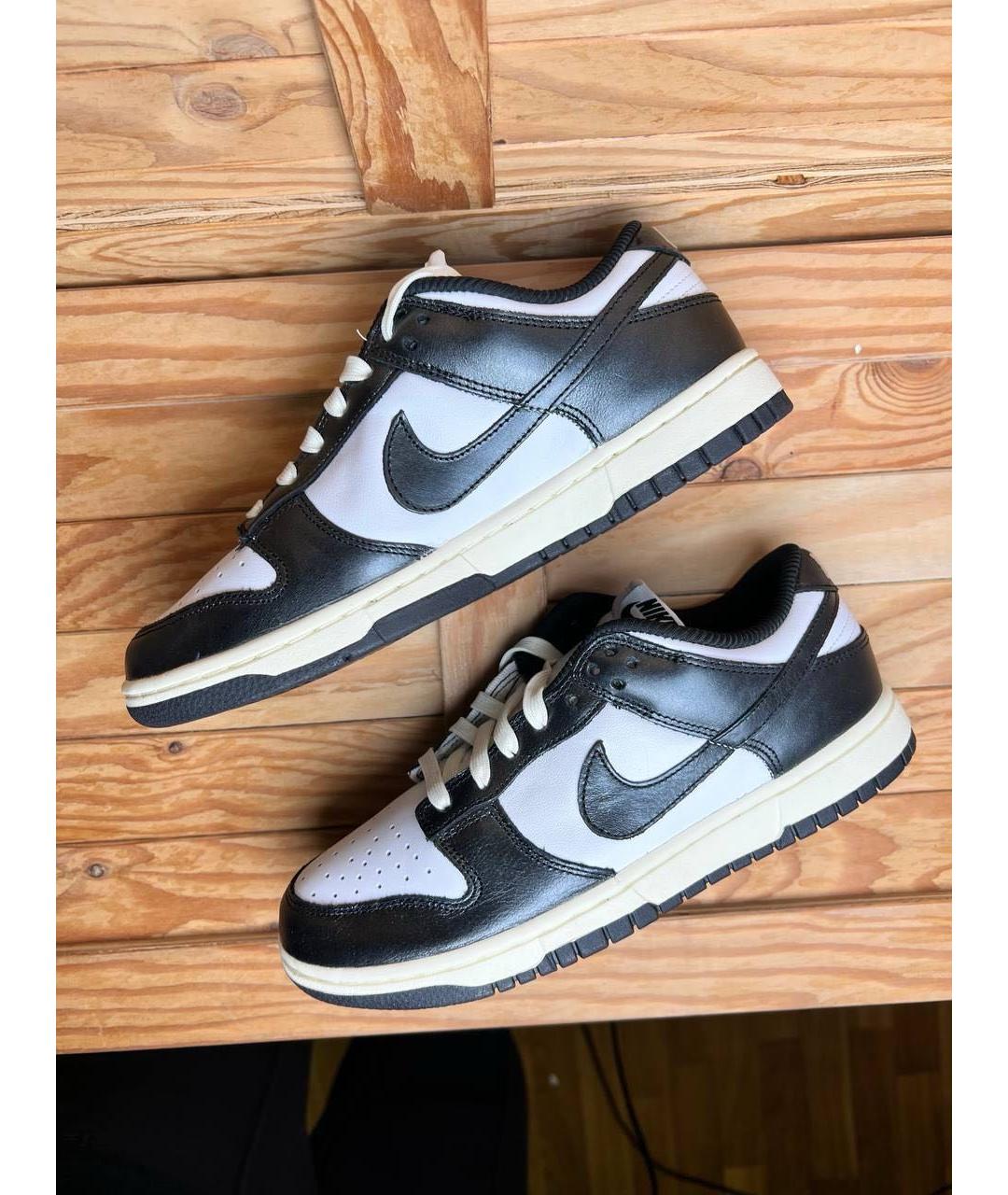 NIKE Черные кожаные кроссовки, фото 3