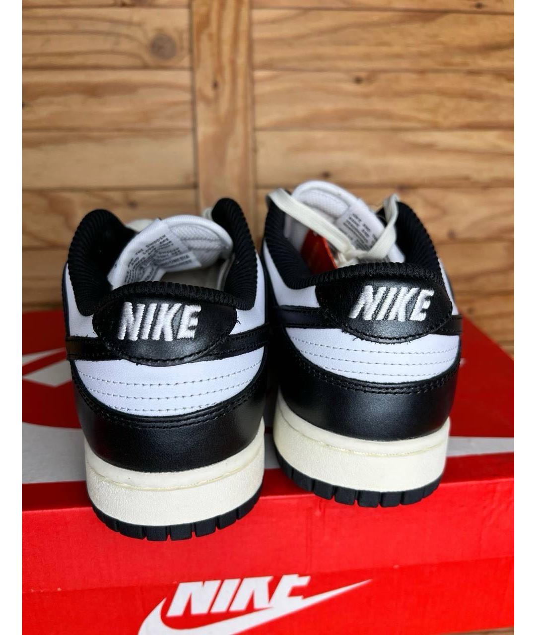 NIKE Черные кожаные кеды, фото 4