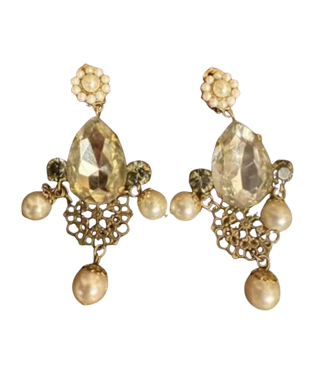 DOLCE&GABBANA Золотые клипсы, фото 1