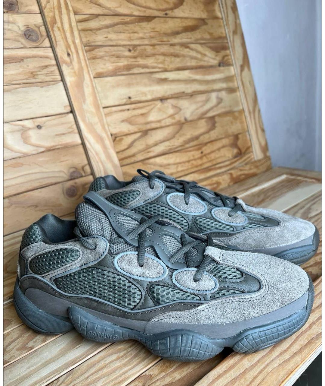 ADIDAS YEEZY Серые низкие кроссовки / кеды, фото 2