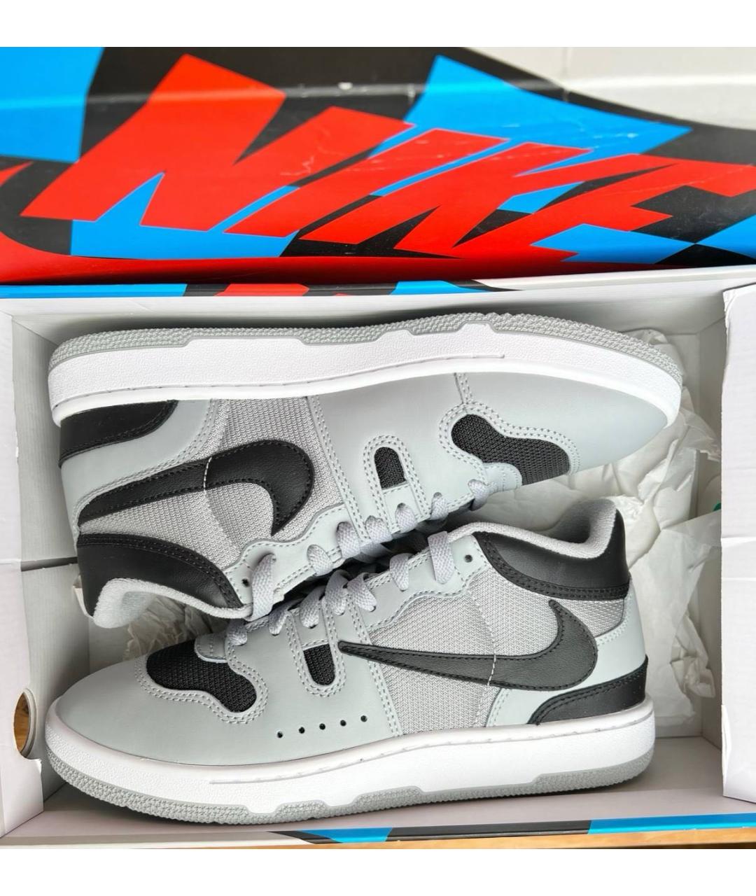 NIKE Серые низкие кроссовки / кеды, фото 5