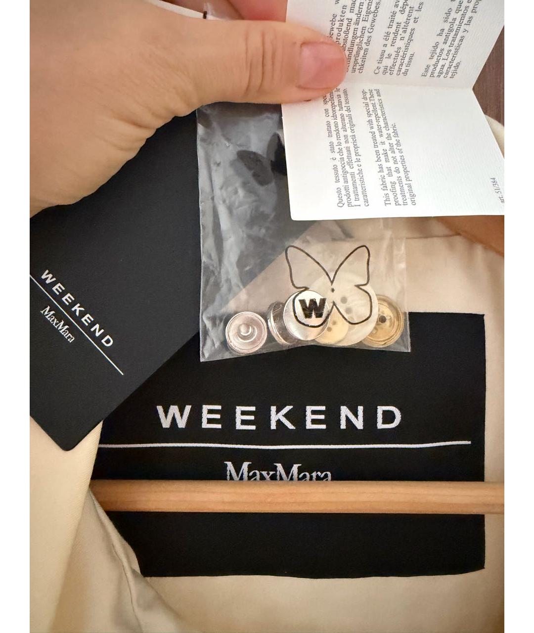 WEEKEND MAX MARA Белый тренч/плащ, фото 6