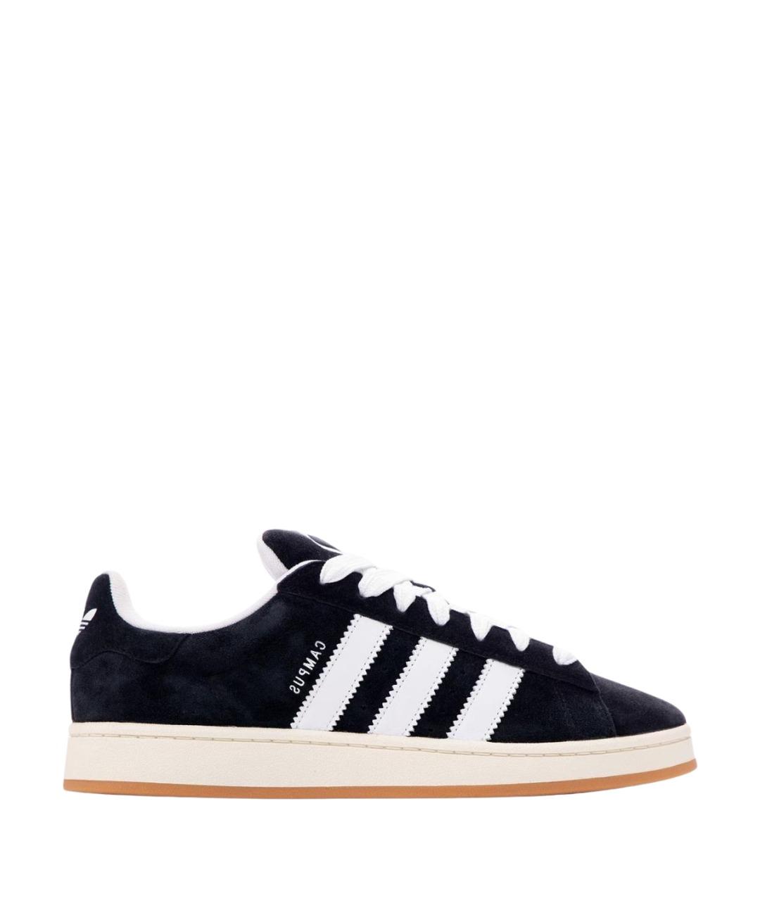 ADIDAS Черные замшевые кроссовки, фото 1