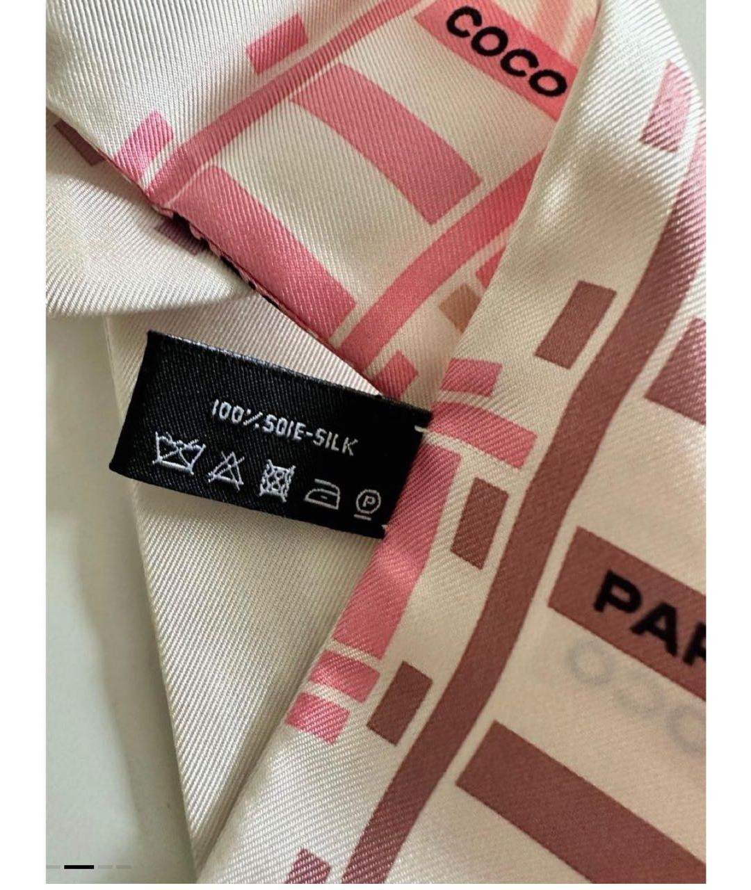 CHANEL Мульти шелковый шарф, фото 3