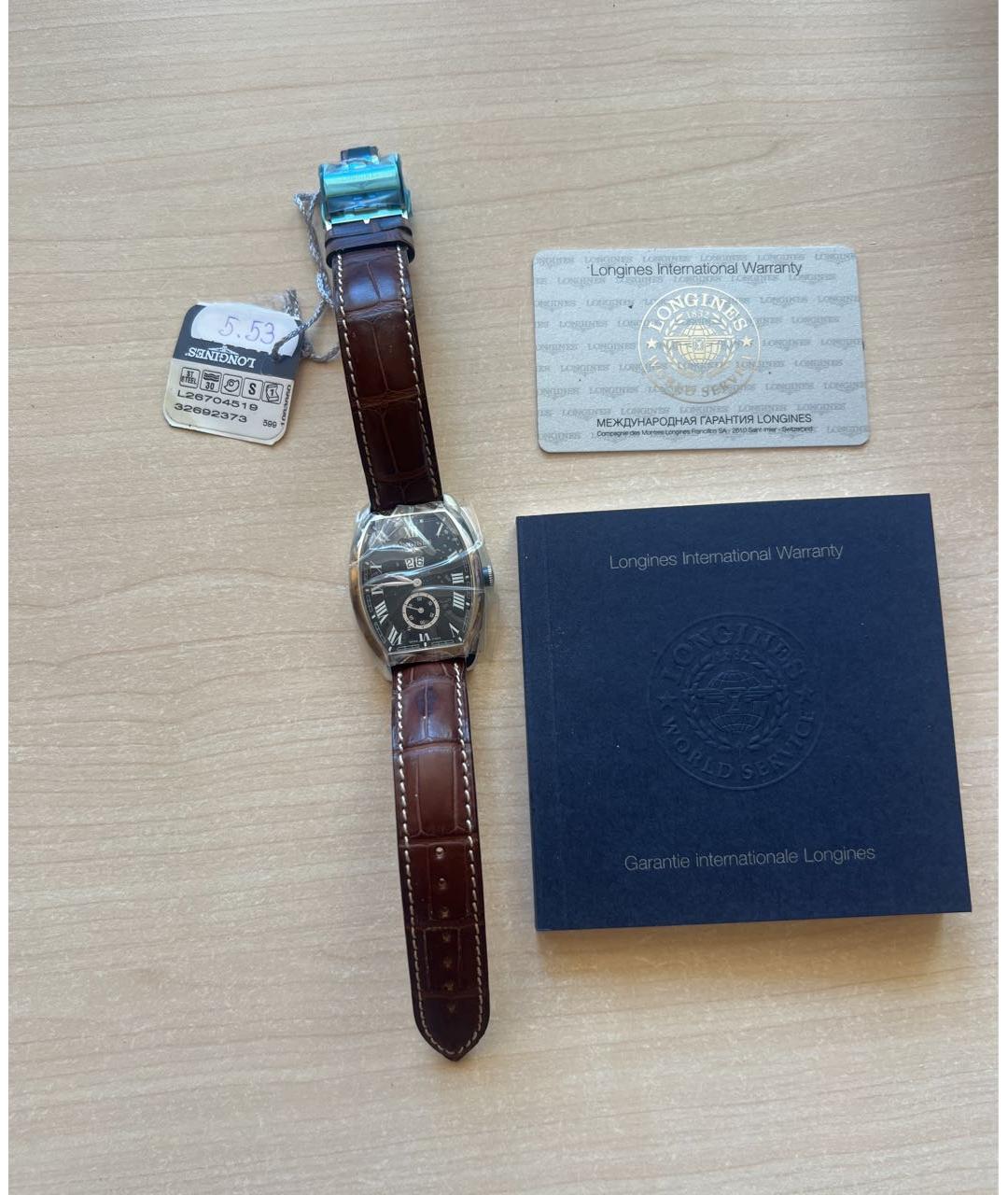 LONGINES Коричневые часы, фото 6
