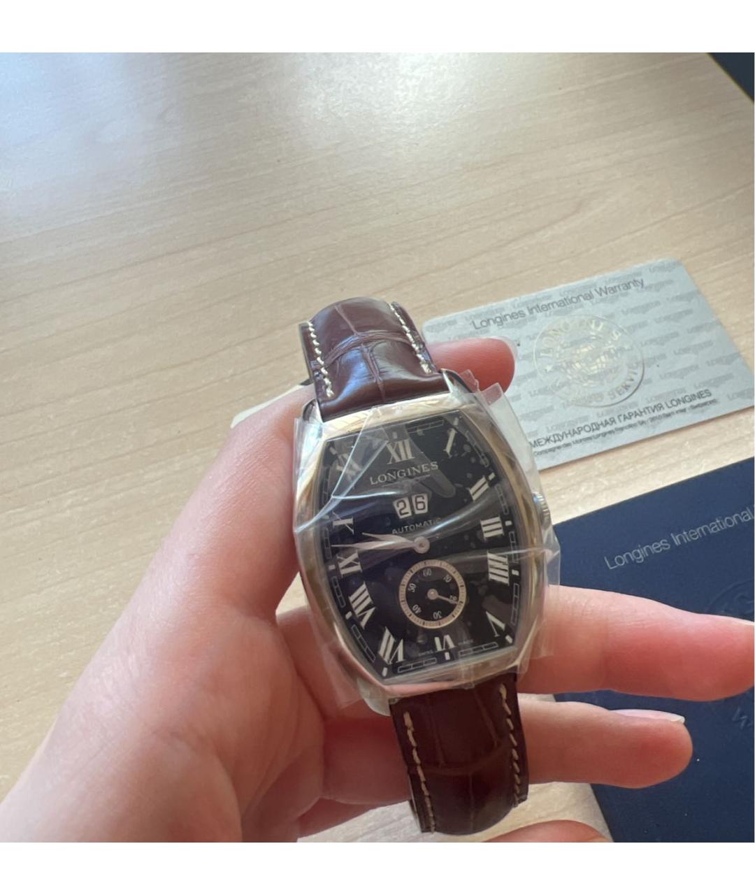 LONGINES Коричневые часы, фото 8