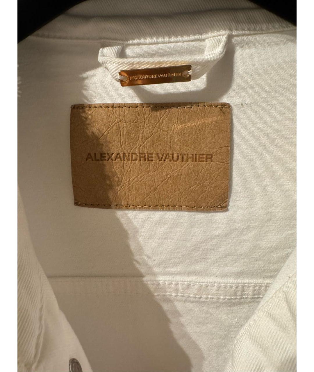 ALEXANDRE VAUTHIER Белая хлопковая куртка, фото 3