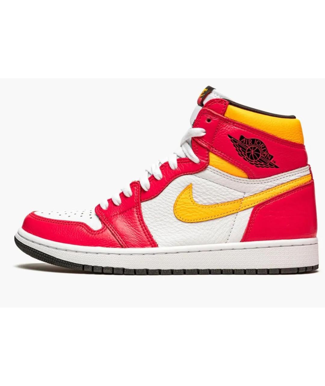 NIKE Белые кожаные высокие кроссовки / кеды, фото 7
