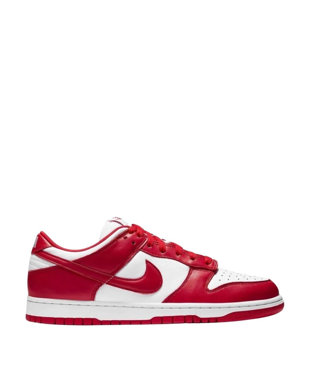 NIKE Красные кожаные кроссовки, фото 1