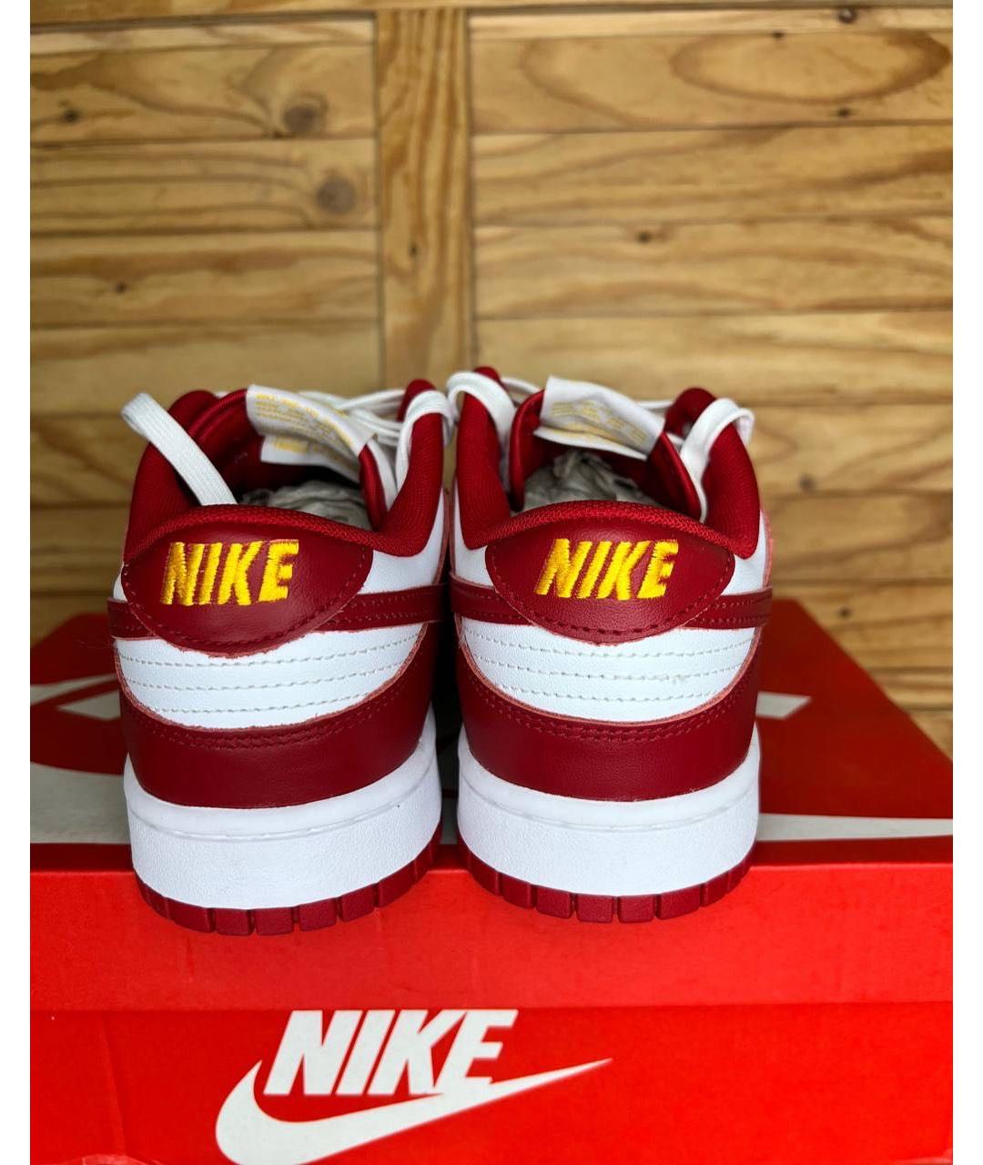 NIKE Красные кожаные кроссовки, фото 4