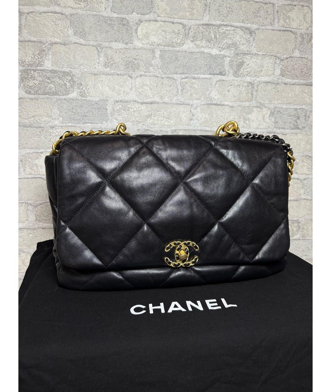 CHANEL Черная кожаная сумка через плечо, фото 3