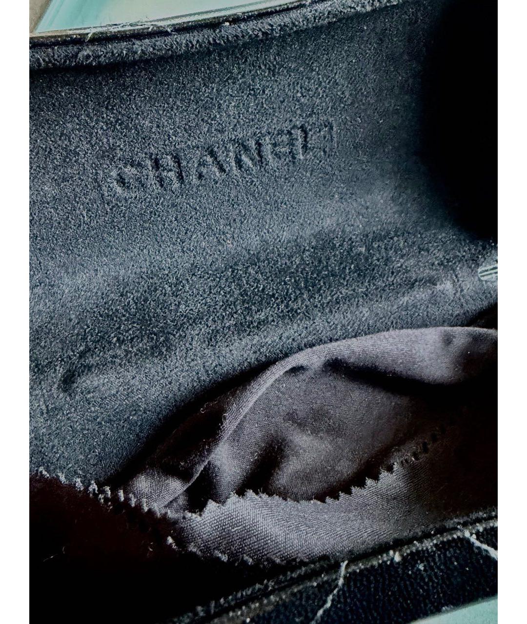 CHANEL Черные пластиковые солнцезащитные очки, фото 4