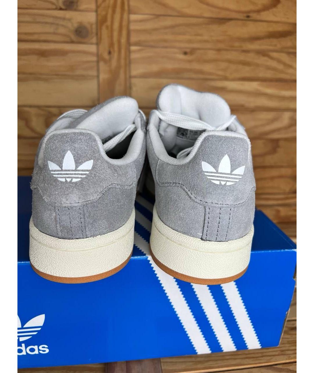 ADIDAS Серые замшевые кроссовки, фото 4