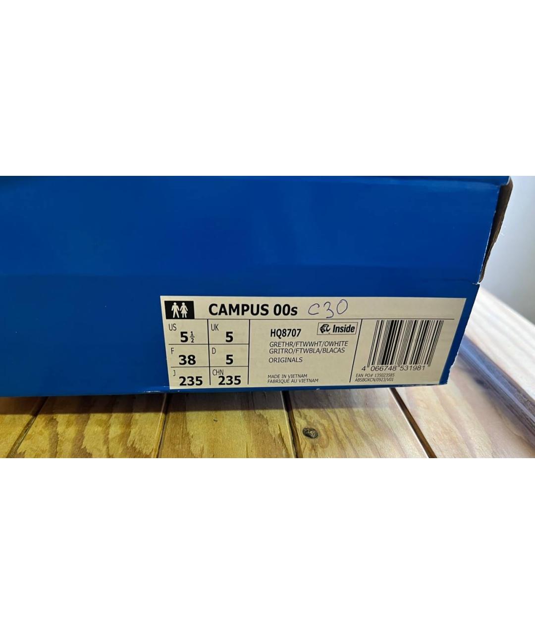 ADIDAS Серые замшевые кроссовки, фото 6