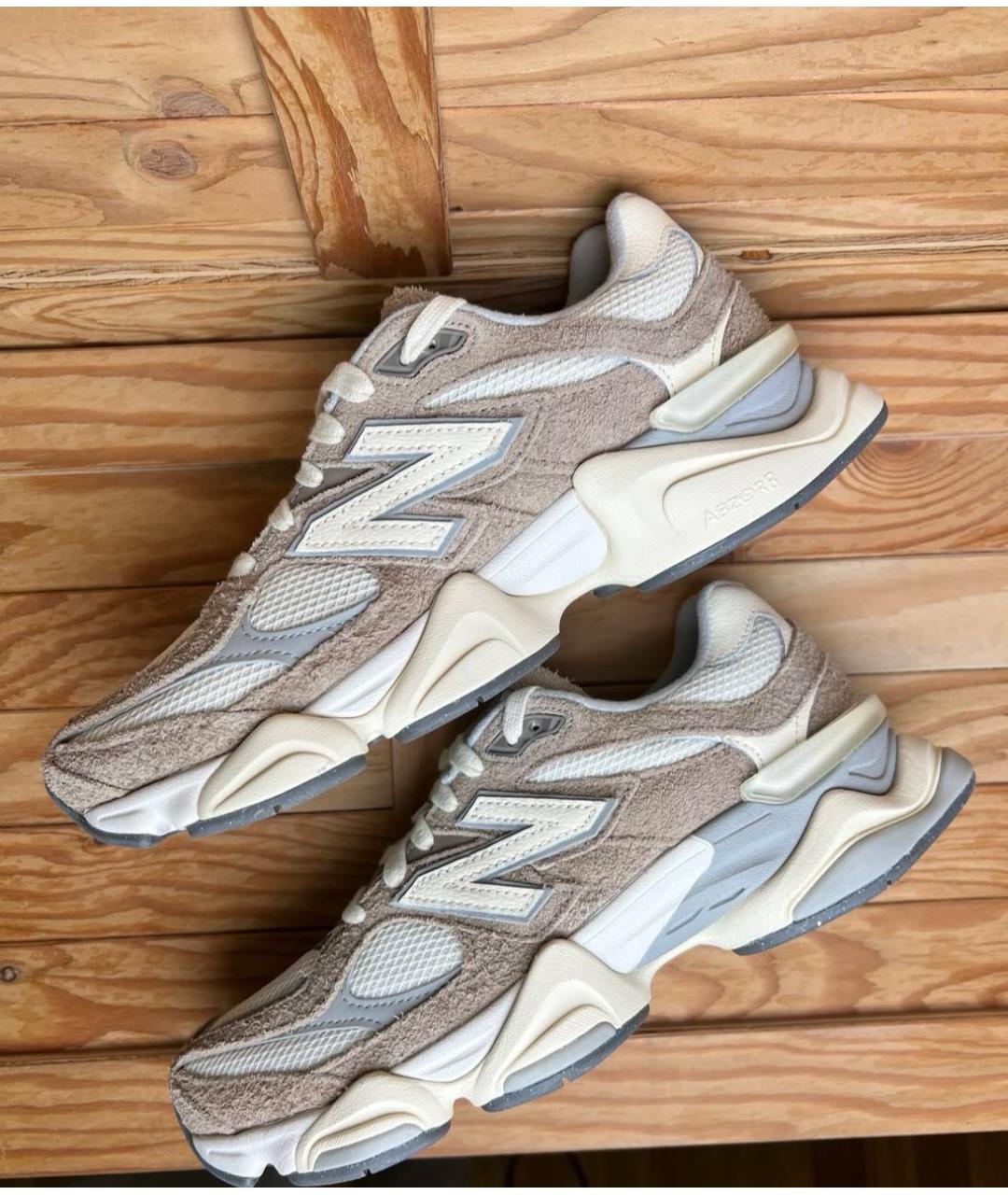 NEW BALANCE Коричневые замшевые низкие кроссовки / кеды, фото 3