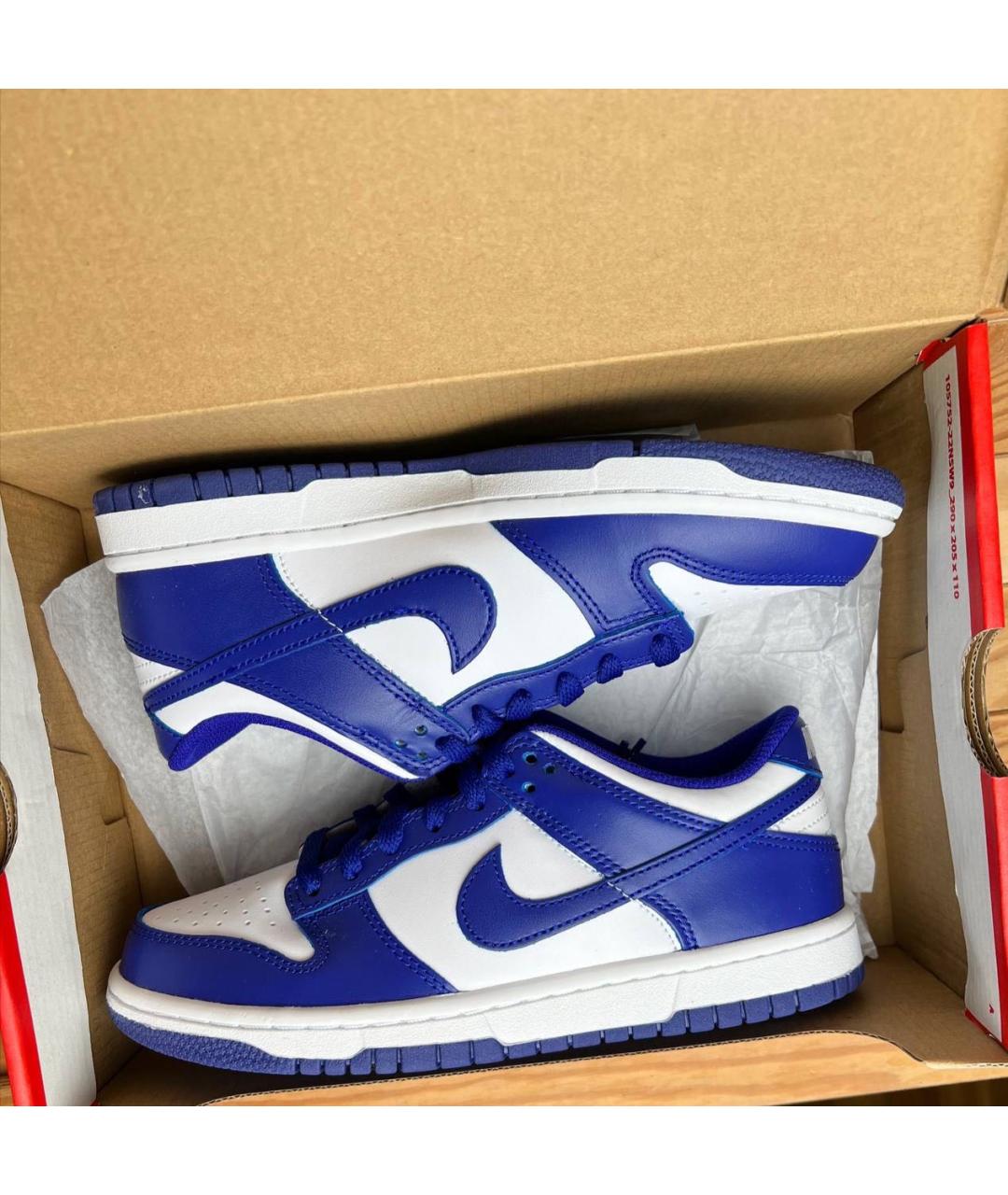 NIKE Белые кожаные низкие кроссовки / кеды, фото 5