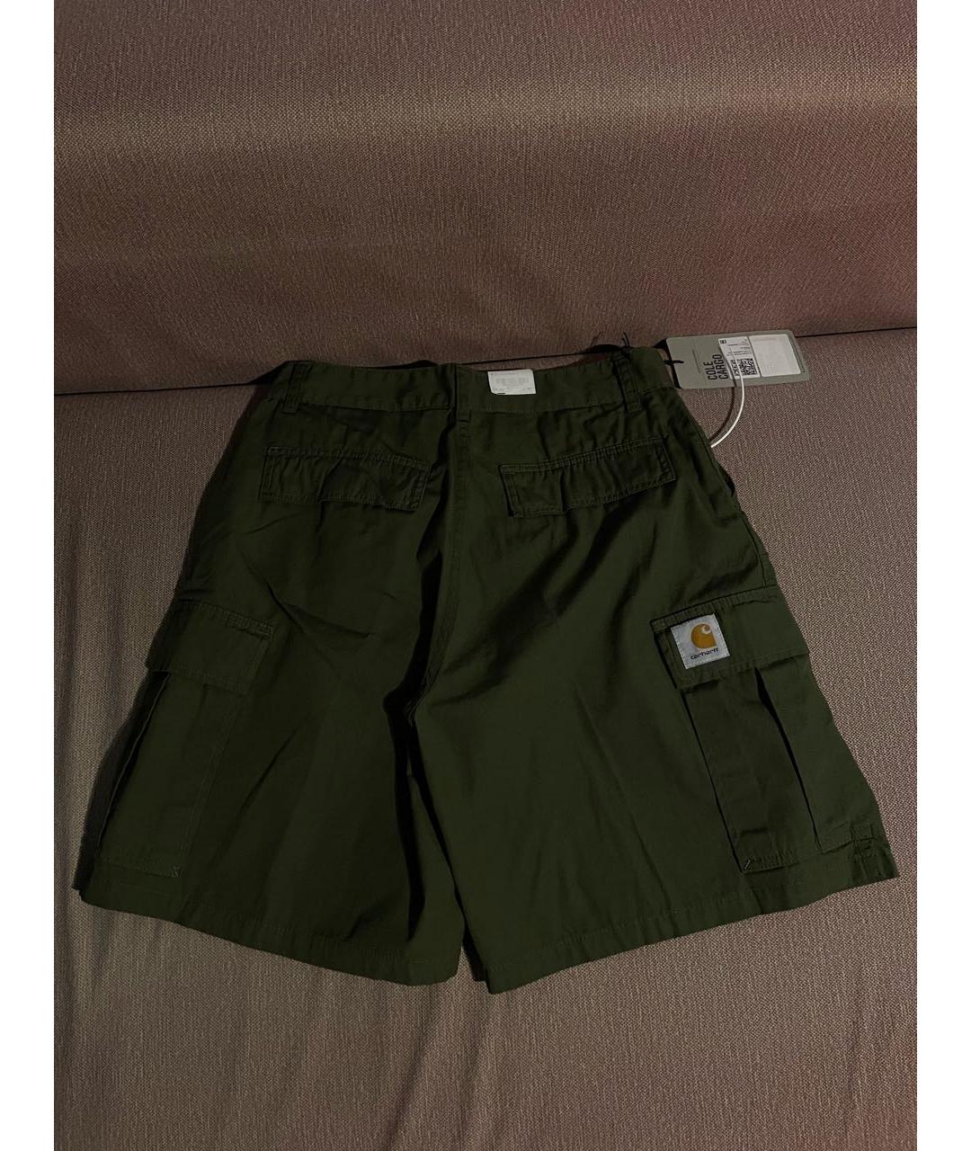CARHARTT WIP Зеленые хлопковые шорты, фото 2