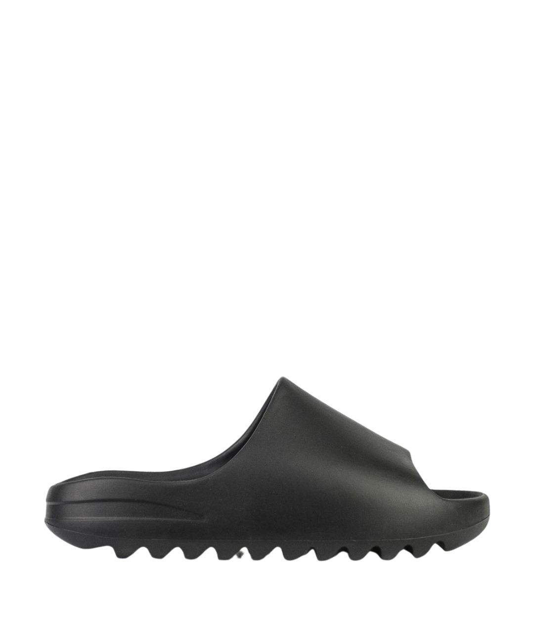 ADIDAS YEEZY Черные резиновые шлепанцы, фото 1