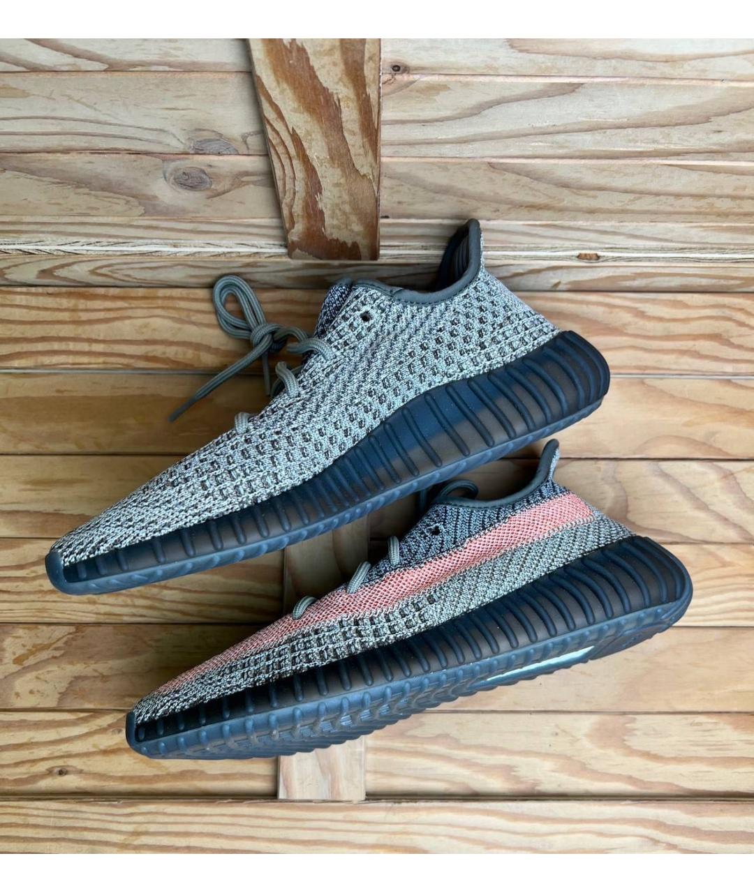 ADIDAS YEEZY Серые текстильные кроссовки, фото 3