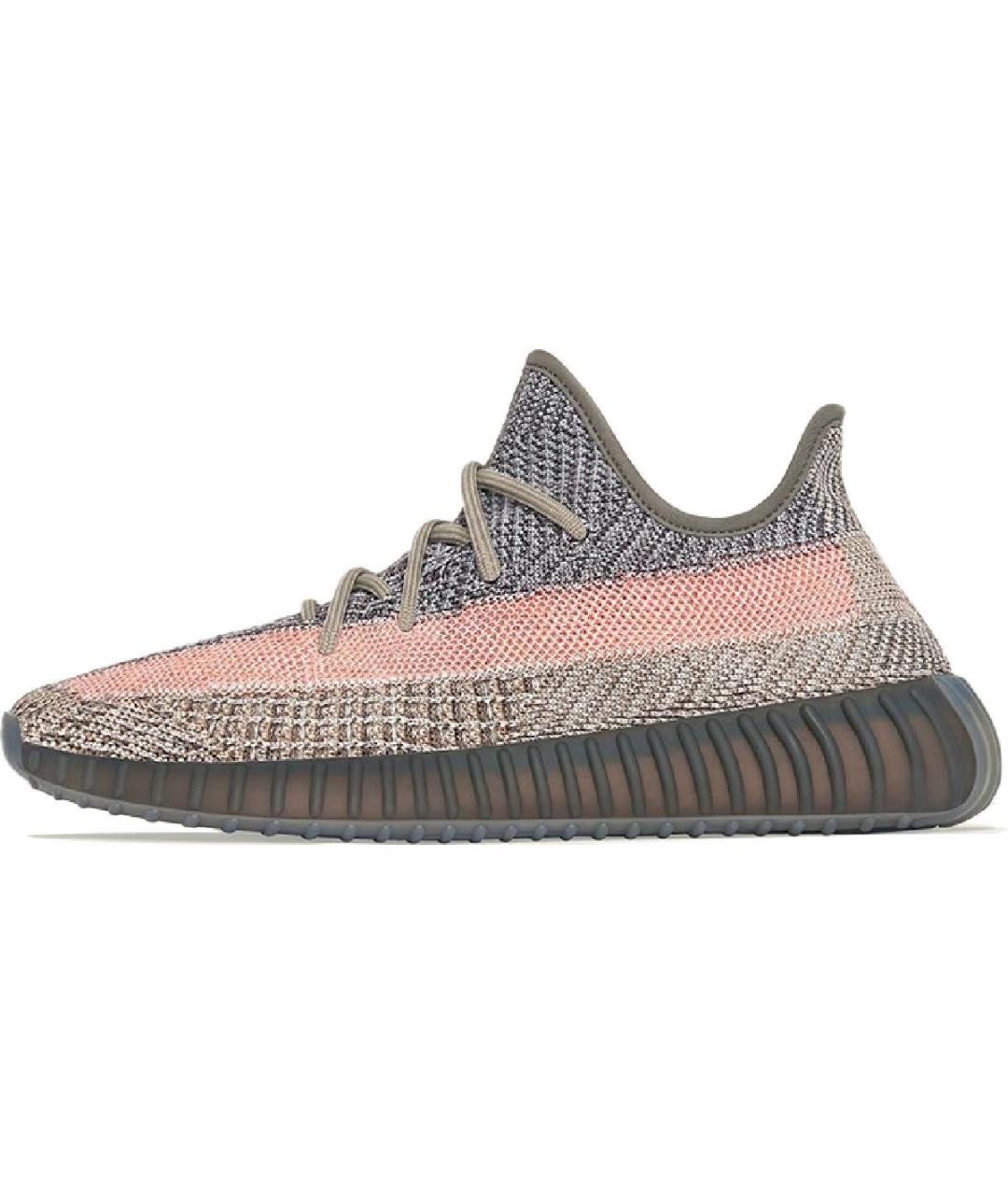 ADIDAS YEEZY Серые текстильные низкие кроссовки / кеды, фото 6