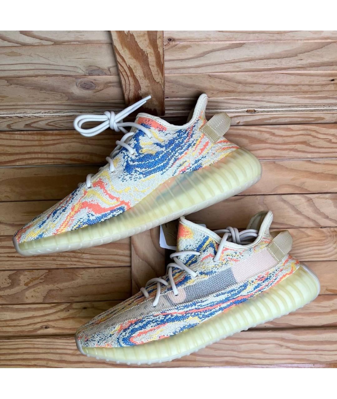 ADIDAS YEEZY Мульти текстильные низкие кроссовки / кеды, фото 3