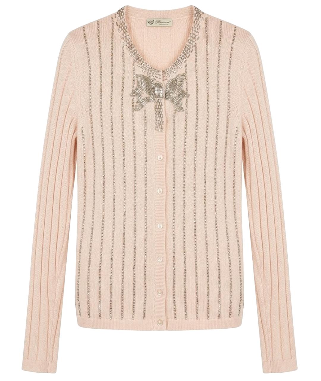BLUMARINE Розовый кашемировый кардиган, фото 1