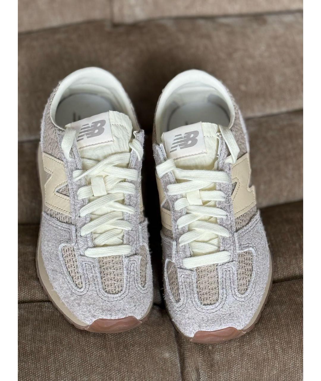 NEW BALANCE Бежевые текстильные кроссовки, фото 2