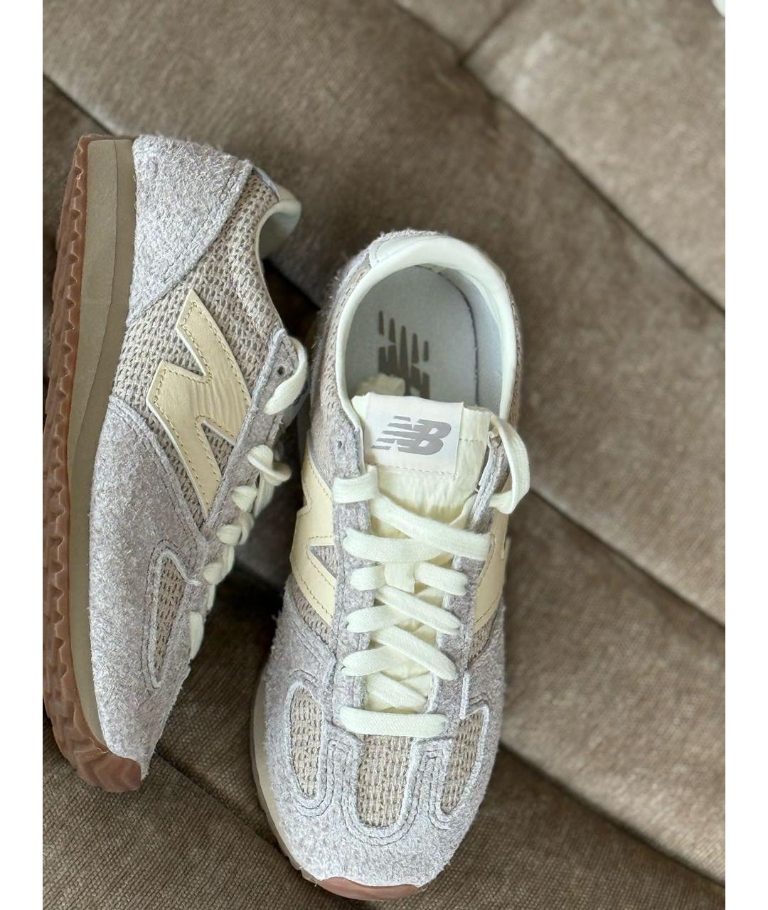 NEW BALANCE Бежевые текстильные кроссовки, фото 3