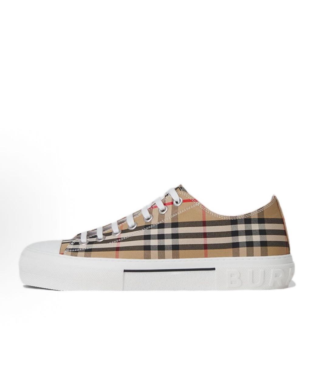 BURBERRY Бежевые кеды, фото 9