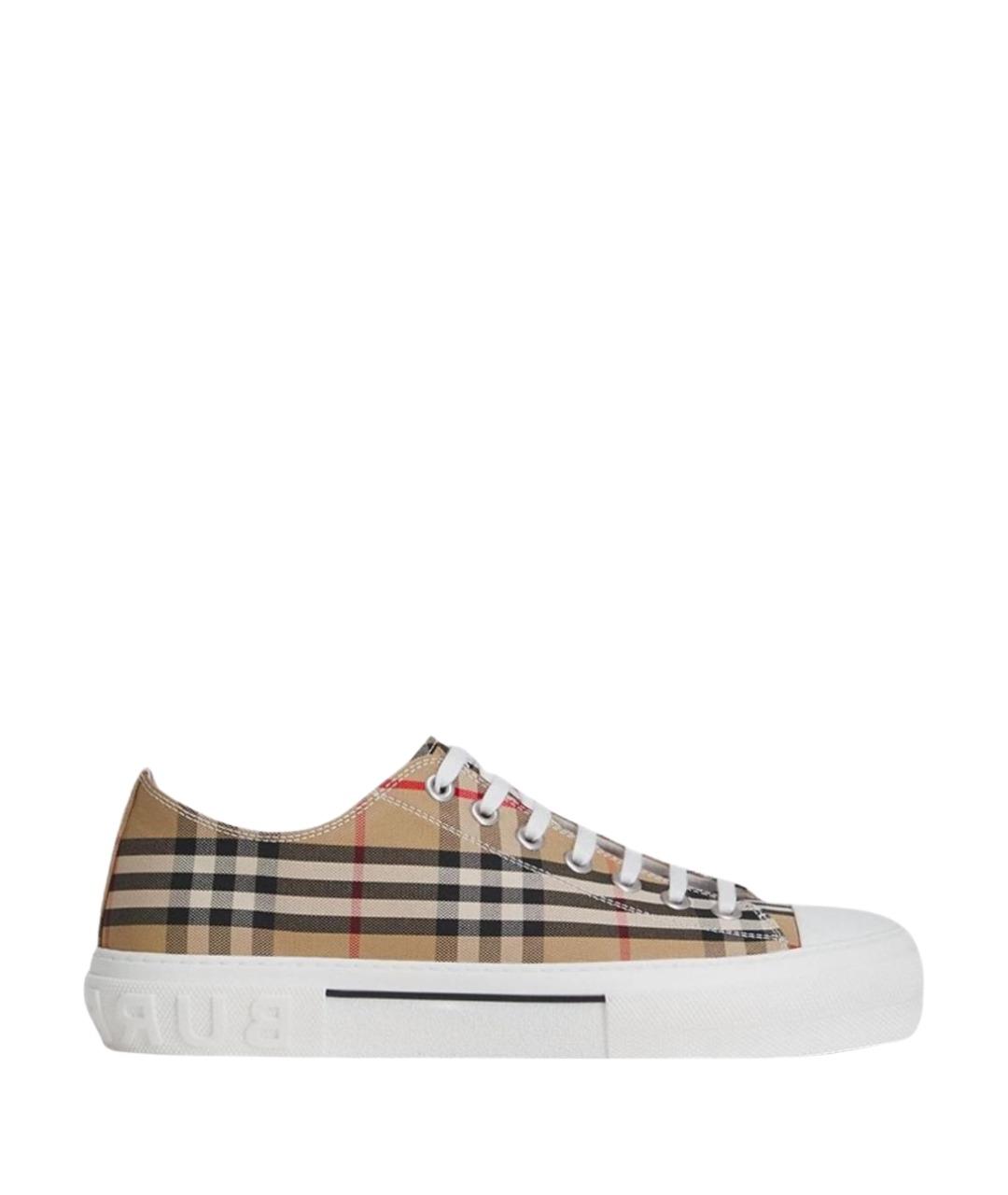 BURBERRY Бежевые кеды, фото 10