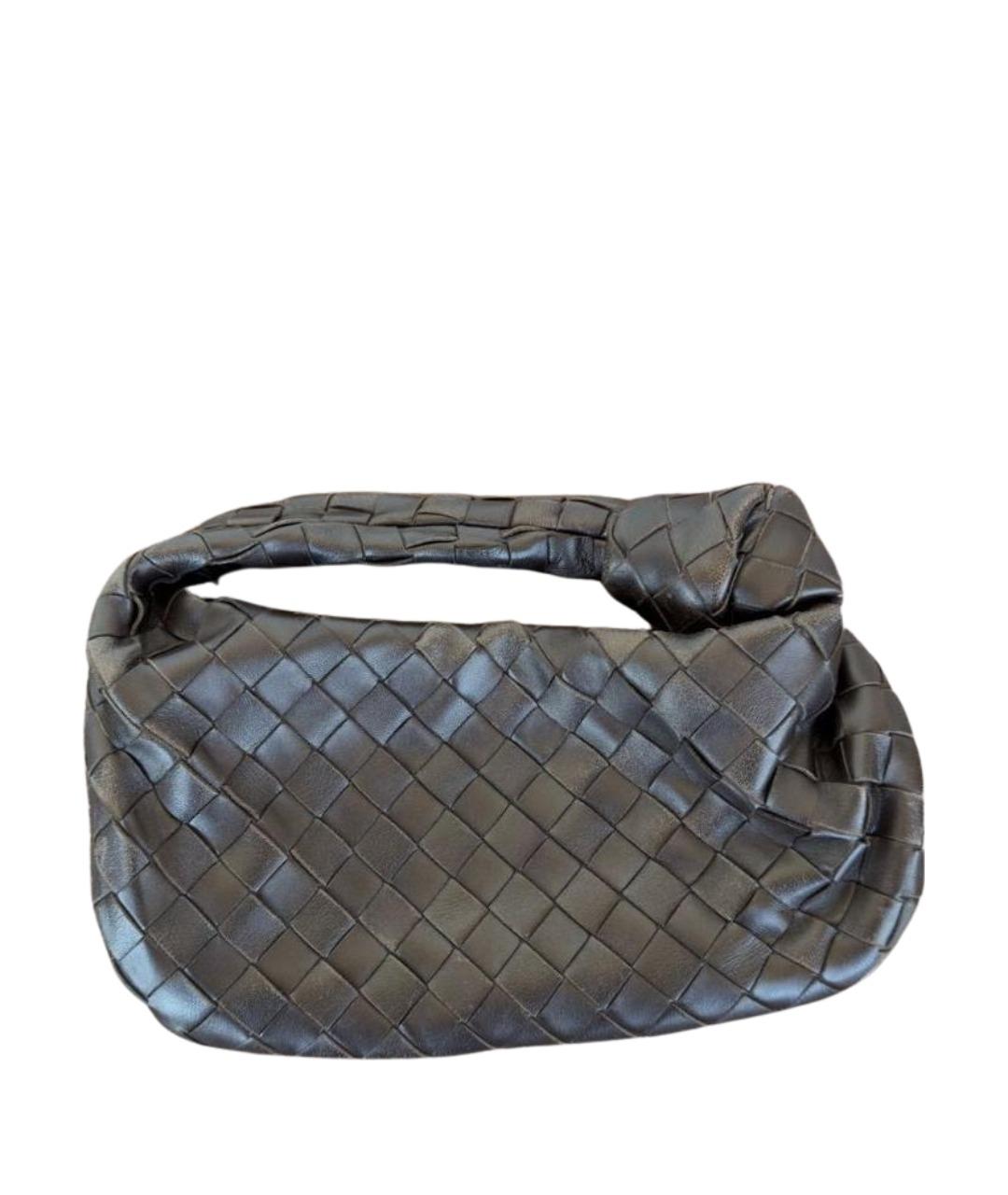 BOTTEGA VENETA Коричневая кожаная сумка с короткими ручками, фото 1
