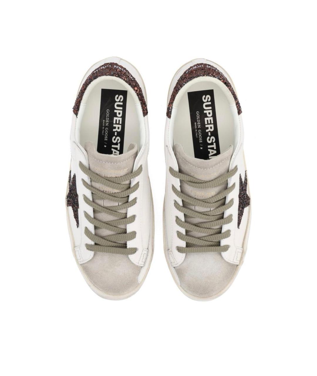 GOLDEN GOOSE DELUXE BRAND Белые кожаные кеды, фото 3