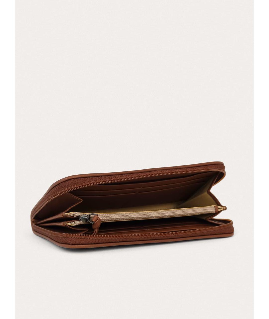 BOTTEGA VENETA Коричневый кожаный кошелек, фото 3