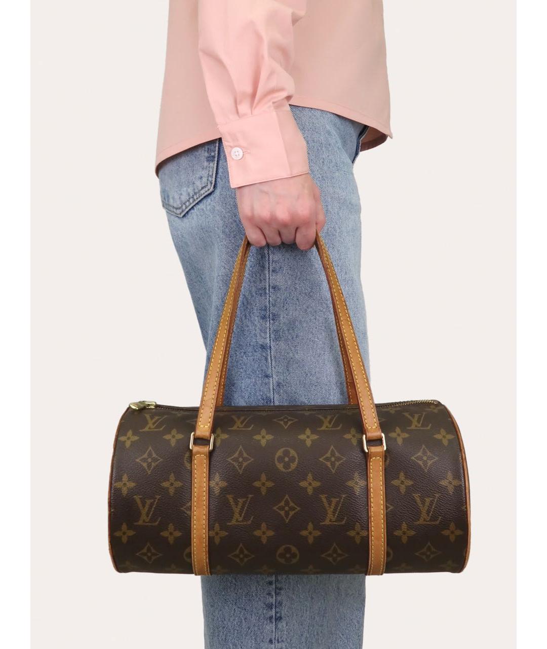 LOUIS VUITTON Коричневая сумка через плечо, фото 8