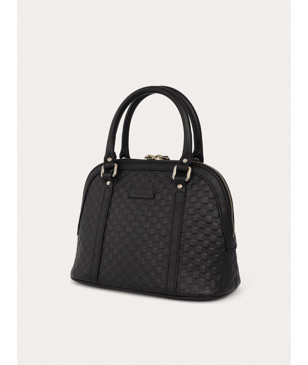 GUCCI Черная кожаная сумка через плечо, фото 2