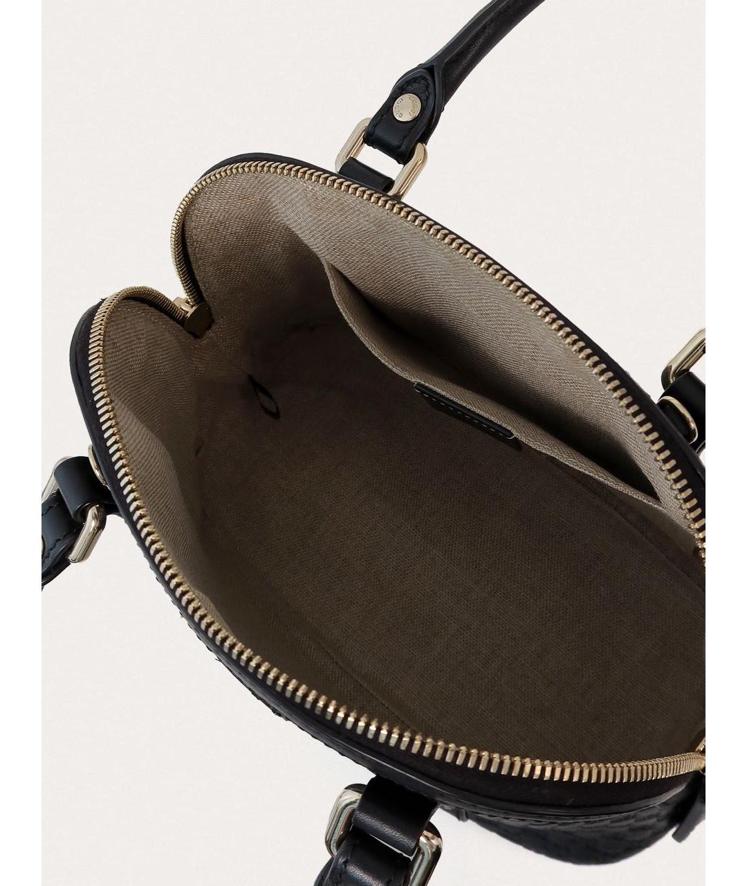 GUCCI Черная кожаная сумка через плечо, фото 4