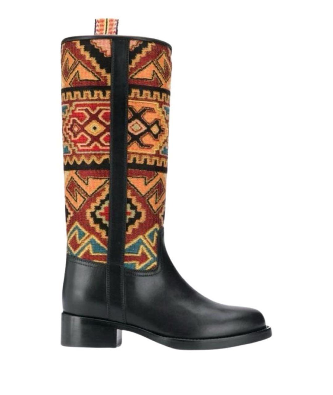 ETRO Черные кожаные сапоги, фото 5