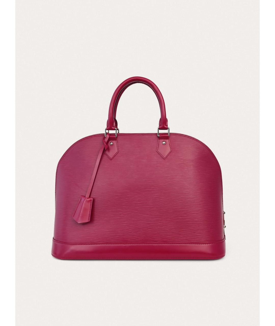 LOUIS VUITTON Фуксия кожаная сумка с короткими ручками, фото 9