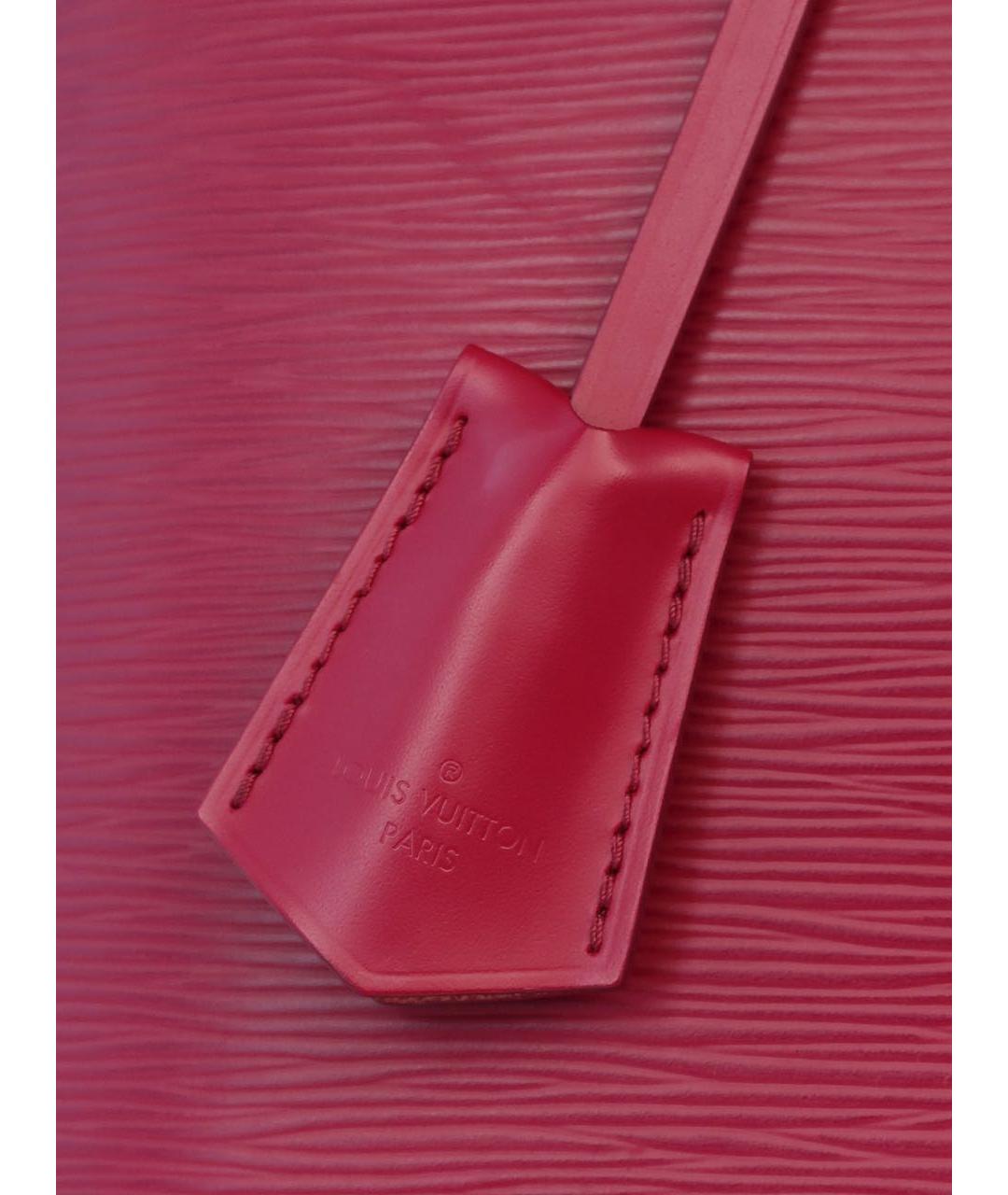 LOUIS VUITTON Фуксия кожаная сумка с короткими ручками, фото 6