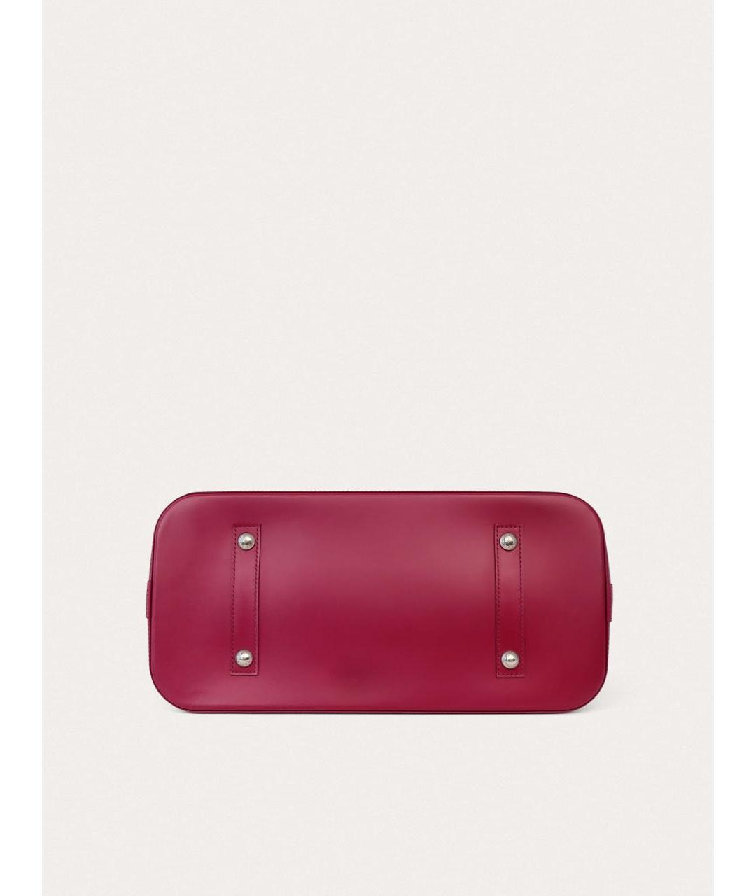 LOUIS VUITTON Фуксия кожаная сумка с короткими ручками, фото 4