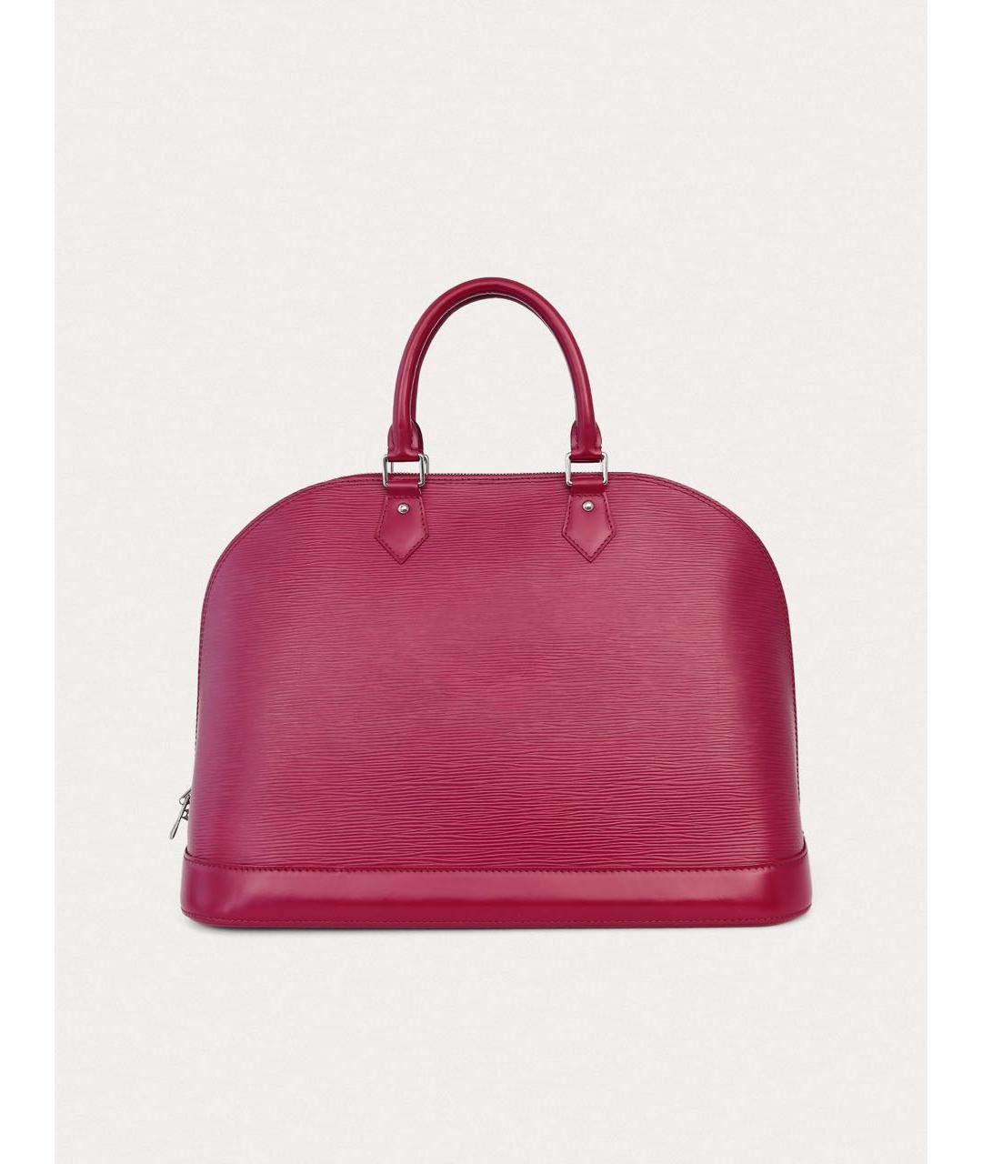 LOUIS VUITTON Фуксия кожаная сумка с короткими ручками, фото 3